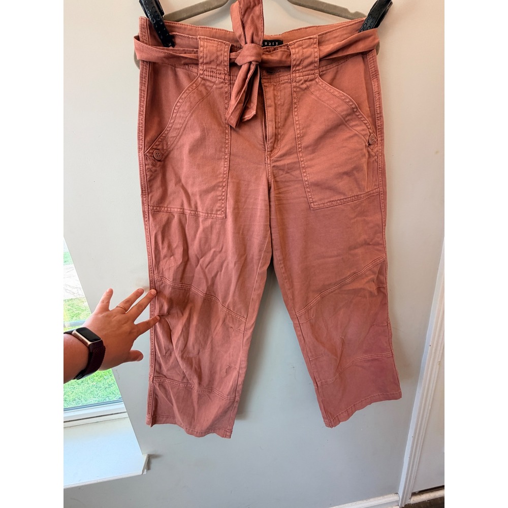 Sanctuary Standard Surplus Crop Utility Pants Womens Size S Pink Tie Waist Indie